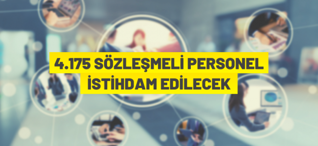 Sözleşmeli personel alım ilanı