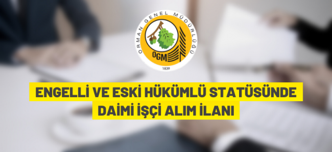 Daimi işçi alım ilanı