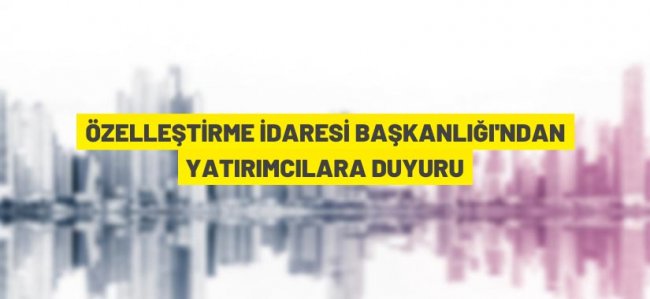 Özelleştirme İdaresi Başkanlığı'ndan satılık taşınmazlar