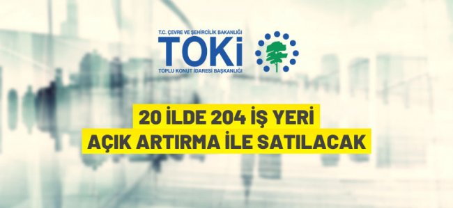 TOKİ'den iş yeri satış ihalesi