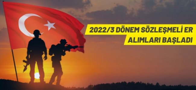 Sözleşmeli er teminine ilişkin başvurular açıldı