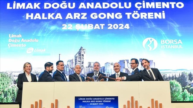 Borsa İstanbul’da gong Limak Doğu Anadolu Çimento için çaldı